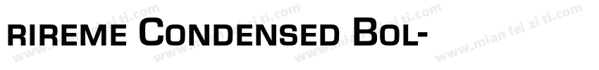 rireme Condensed Bol字体转换